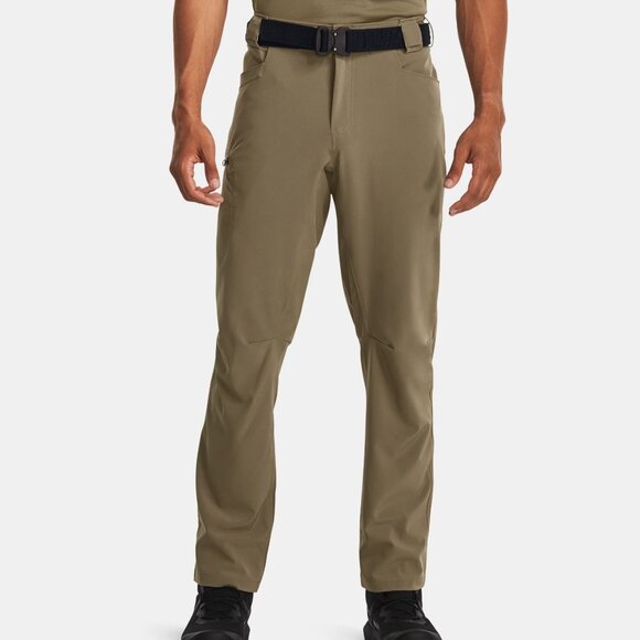 Under Armour Men's Stretch Defender UPF Storm Pants Beige 38x36 - Picture 2 of 10